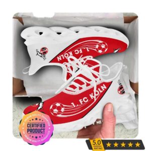 1. FC Koln Red White Style Max Soul Shoes