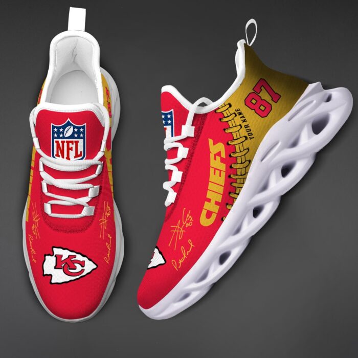 2 Kansas City Chiefs Personalized Super Bowl Champions Max Soul Shoes Patrick Mahomes Travis Kelce