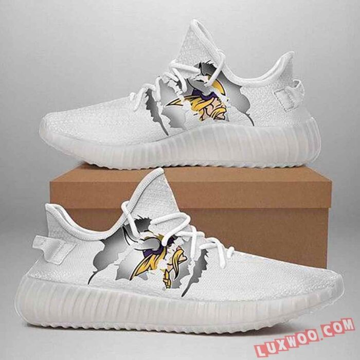 240708 Minnesota Vikings Yeezy Shoes Sport Sneakers Yeezy Shoes