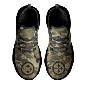 25 Pittsburgh Steelers Hunting Camo Style Max Soul Shoes