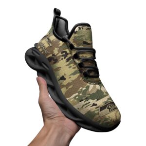 29 Seattle seahawks Hunting Camo Style Max Soul Shoes