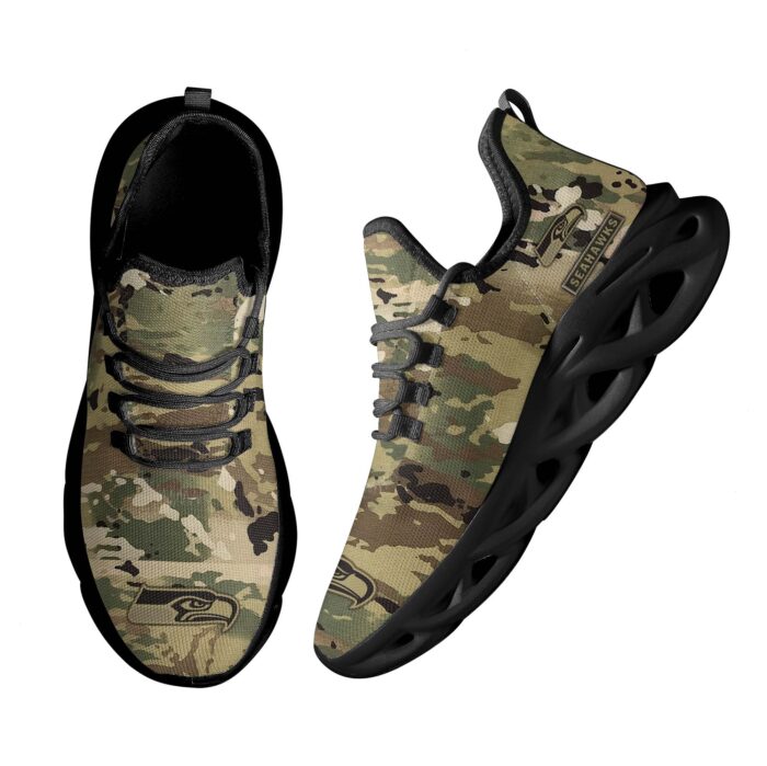 29 Seattle seahawks Hunting Camo Style Max Soul Shoes