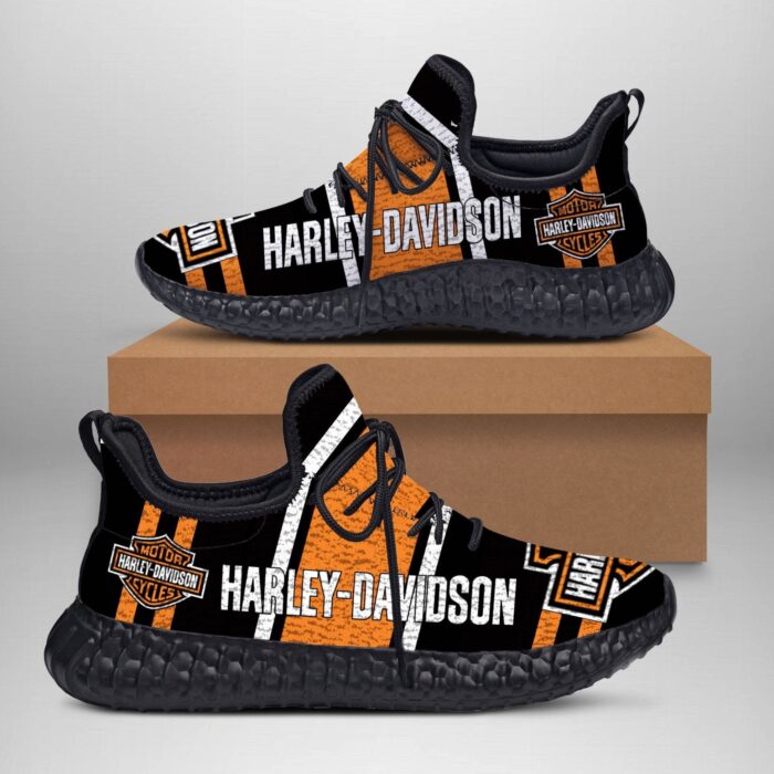 3D All Over Printed Harley-Davidson Yeezy Shoes