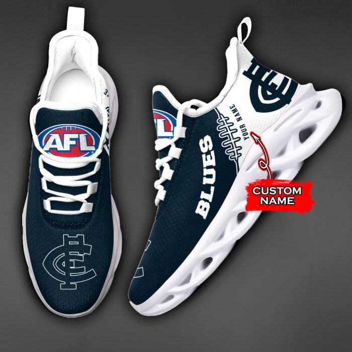 AFL Carlton Blues Max Soul Sneaker Custom Name C44