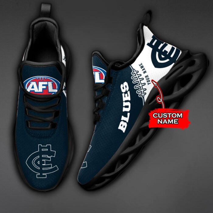 AFL Carlton Blues Max Soul Sneaker Custom Name C44