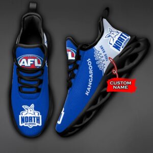 AFL North Melbourne Kangaroos Max Soul Sneaker Custom Name C44