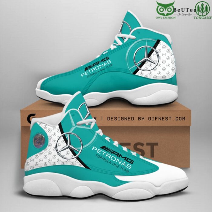 AMG Petronas Mercedes Racing Car Sneaker Air Jordan 13