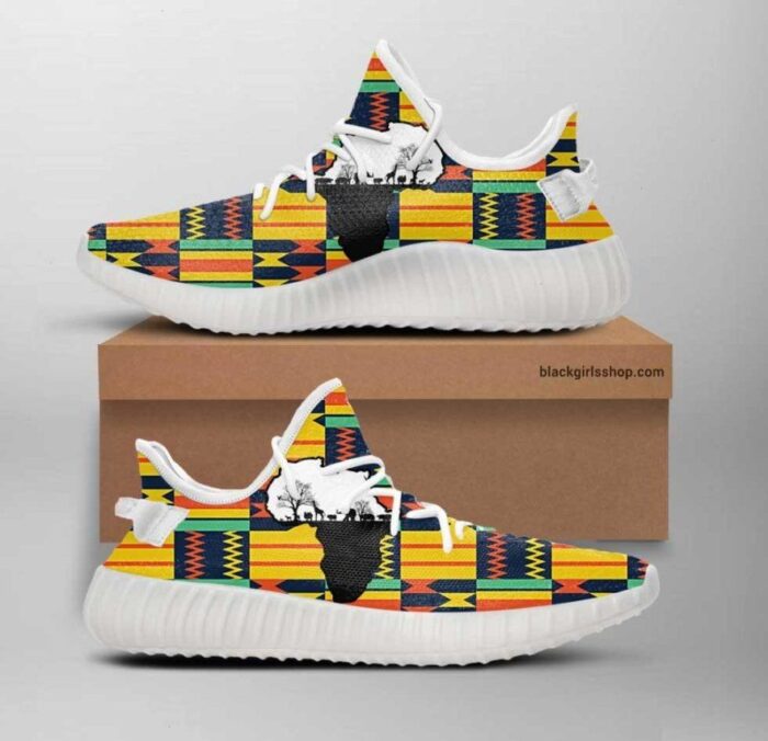 Africa Map Yeezy Shoes