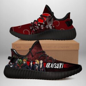 Akatsuki Clan Yeezy Shoes Naruto Art 92