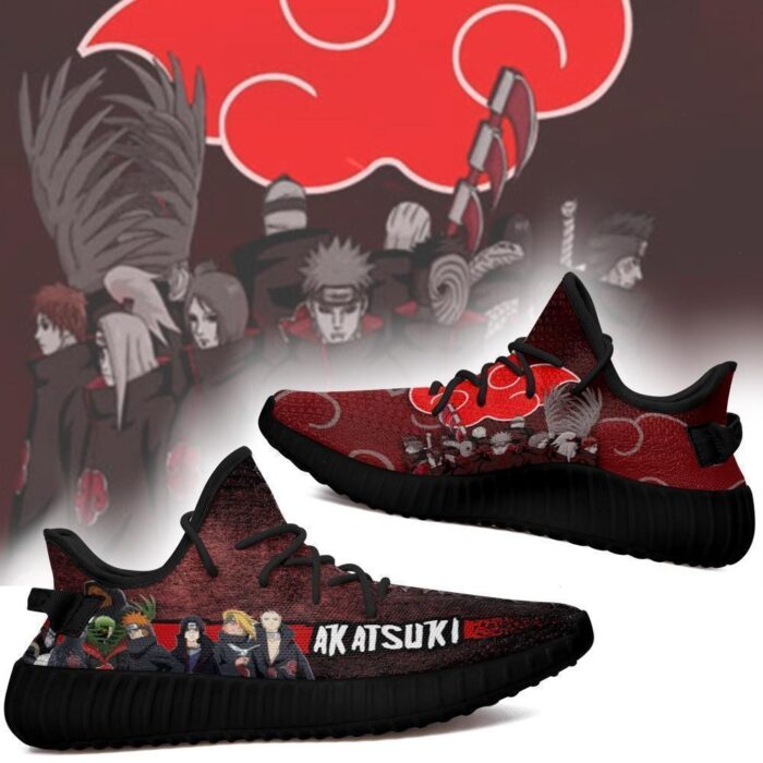 Akatsuki Clan Yeezy Shoes Naruto Art 92