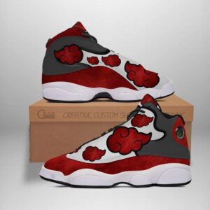 Akatsuki Cloud Naruto Nime Air Jordan 13 Shoes