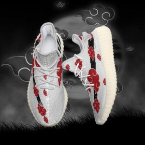 Akatsuki Cloud Yeezy Shoes White Naruto Art 1992