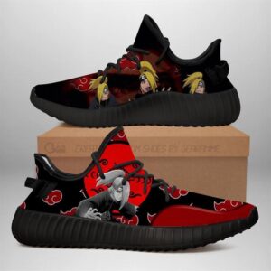 Akatsuki Deidara Naruto Yeezy Black Shoes Sport Sneakers Yeezy Shoes