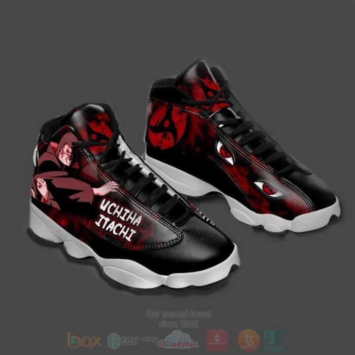 Akatsuki Itachi Sharingan Eyes Naruto Anime Air Jordan 13 Shoes