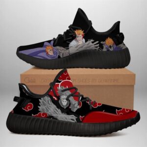 Akatsuki Jugo Naruto Yeezy Black Shoes Sport Sneakers Yeezy Shoes