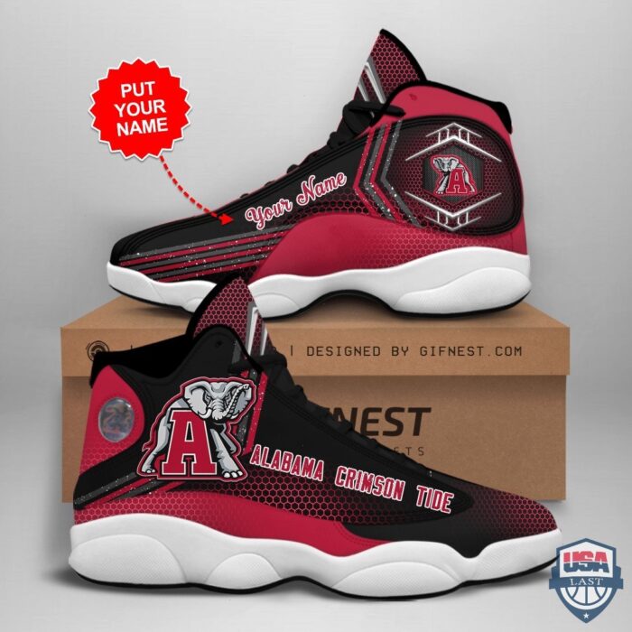 Alabama Crimson Tide Air Jordan 13 Custom Name Personalized Shoes