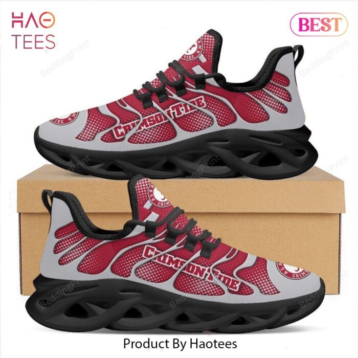 Alabama Crimson Tide NCAA Grey Mix Red Max Soul Shoes