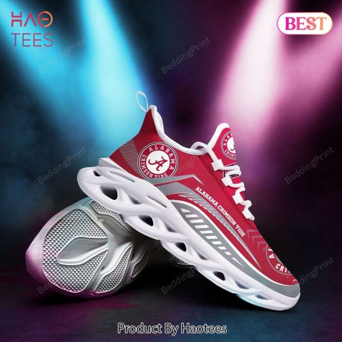 Alabama Crimson Tide NCAA Hot Grey Mix Red Max Soul Shoes