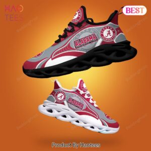 Alabama Crimson Tide NCAA Hot Red Mix Grey Max Soul Shoes