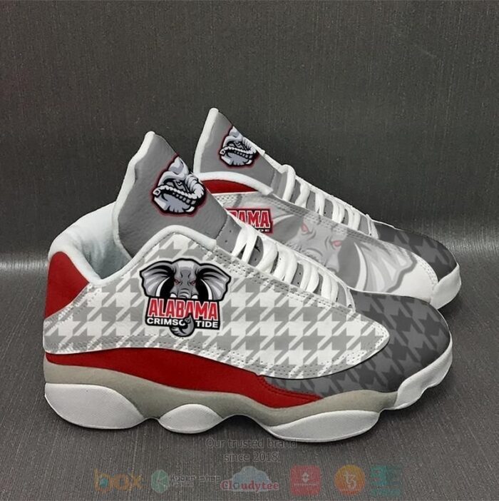 Alabama Crimson Tide Ncaa Teams Grey Air Jordan 13 Shoes