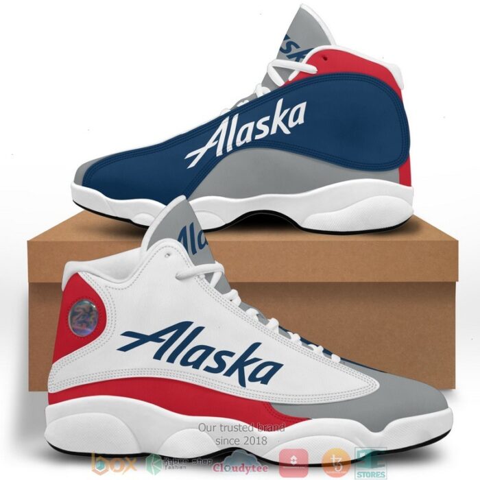 Alaska Logo Bassic Air Jordan 13 Sneaker Shoes