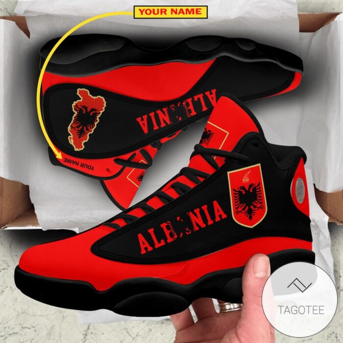 Albania Logo Black Red Air Jordan 13