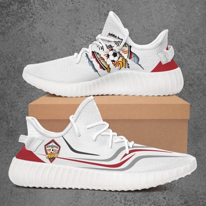 Albuquerque Sol Fc Usl League Two Yeezy White Shoes Sport Sneakers Yeezy Shoes