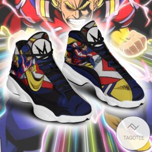 All Might Hero Sneakers Custom Anime My Hero Academia Air Jordan 13 Shoes