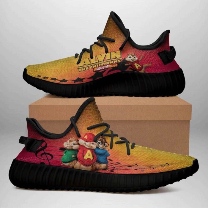 Alvin And The Chipmunks Black Edition Yeezy Boost Shoes Sport Sneakers Yeezy Shoes