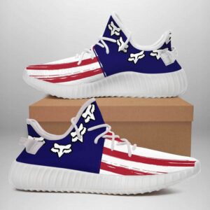 America Flag Fox Yeezy Boost Shoes Sport Sneakers Yeezy Shoes