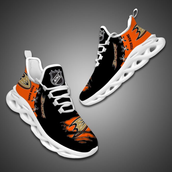 Anaheim Ducks Personalized NHL Max Soul Shoes