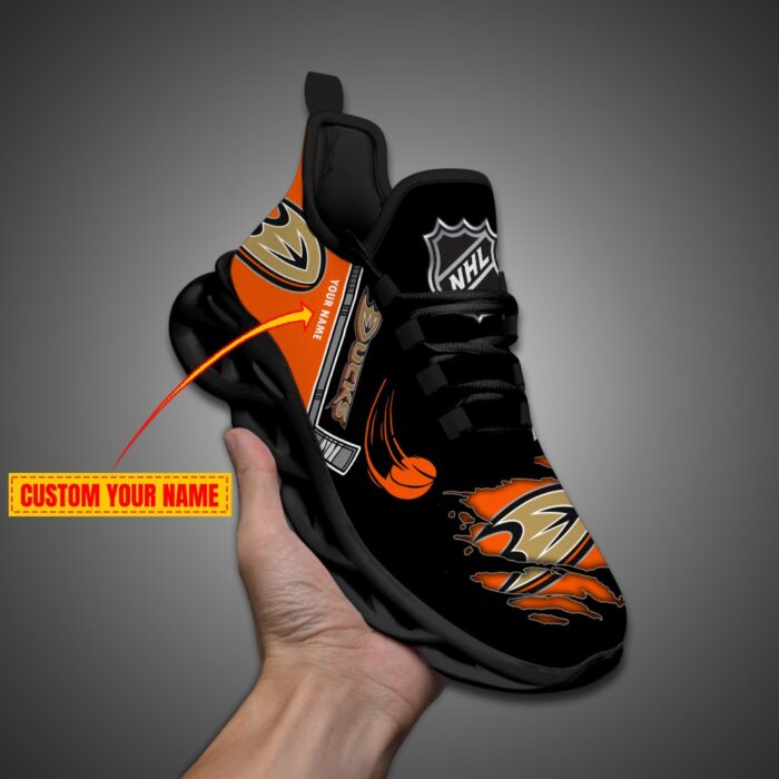 Anaheim Ducks Personalized NHL Max Soul Shoes Ver 2