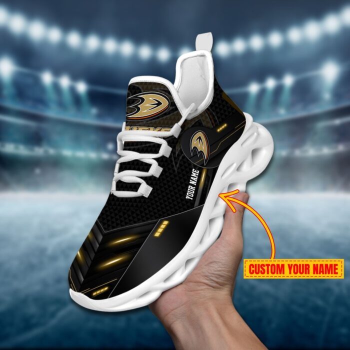 Anaheim Ducks Personalized NHL Sport Black Max Soul Shoes