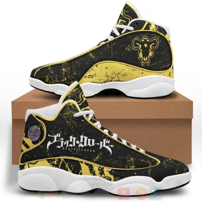 Anime Black Clover Bulls Air Jordan 13 Shoes