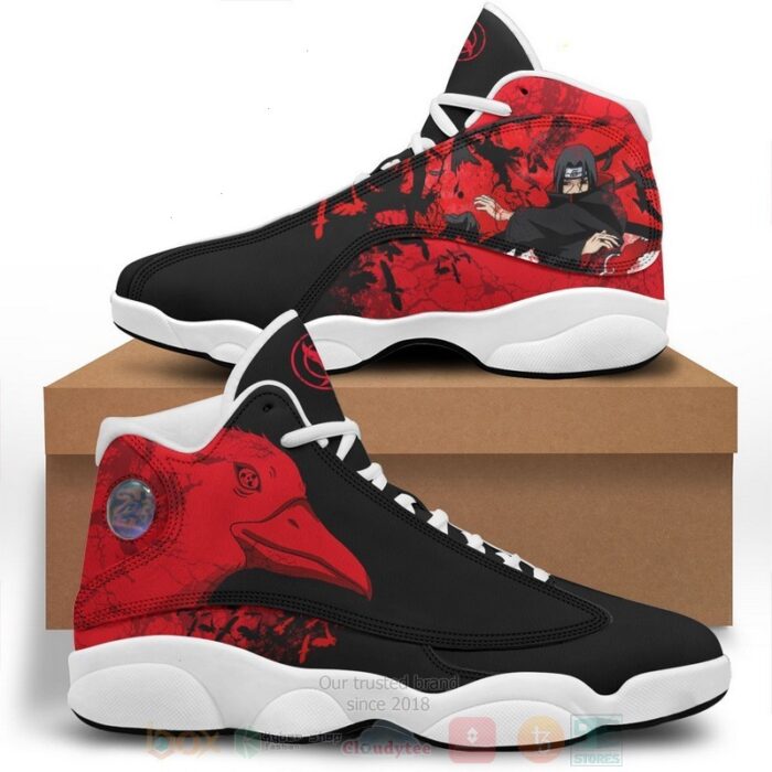 Anime Itachi Summoning Crow Naruto Air Jordan 13 Shoes