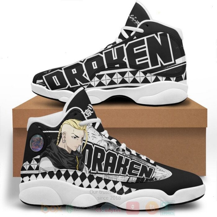 Anime Tokyo Gang Draken Tokyo Revengers Air Jordan 13 Shoes