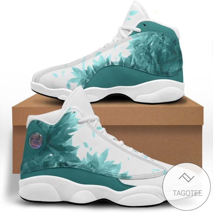 Aoba Johsai Green Leaf High Cut Air Jordan 13 Shoes Sneakers