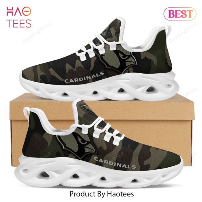 Arizona Cardinals Camo Camouflage Design Black Max Soul Shoes