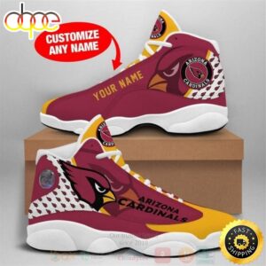 Arizona Cardinals NFL Custom Name Air Jordan 13 Shoes 2