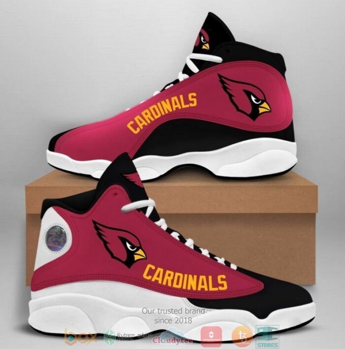 Arizona Cardinals Nfl Big Logo Football Team 4 Air Jordan 13 Sneaker Shoes