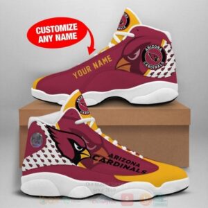 Arizona Cardinals Nfl Custom Name Air Jordan 13 Shoes 2