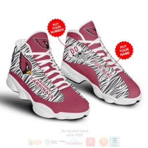 Arizona Cardinals Nfl Personalized Air Jordan 13 Shoes