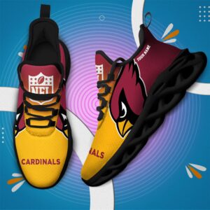 Arizona Cardinals Personalized Custom Name Max Soul Shoes