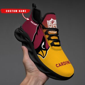 Arizona Cardinals Personalized Custom Name Max Soul Shoes