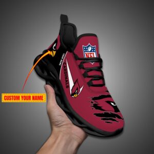 Arizona Cardinals Personalized Max Soul Shoes for NFL Fan