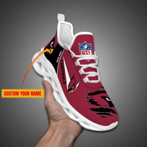 Arizona Cardinals Personalized Max Soul Shoes for NFL Fan