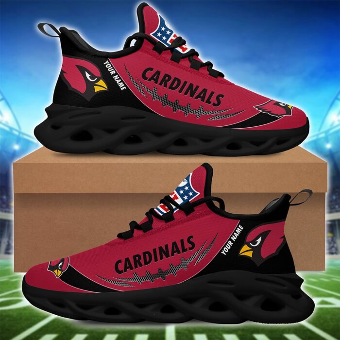 Arizona Cardinals Personalized NFL Max Soul Shoes