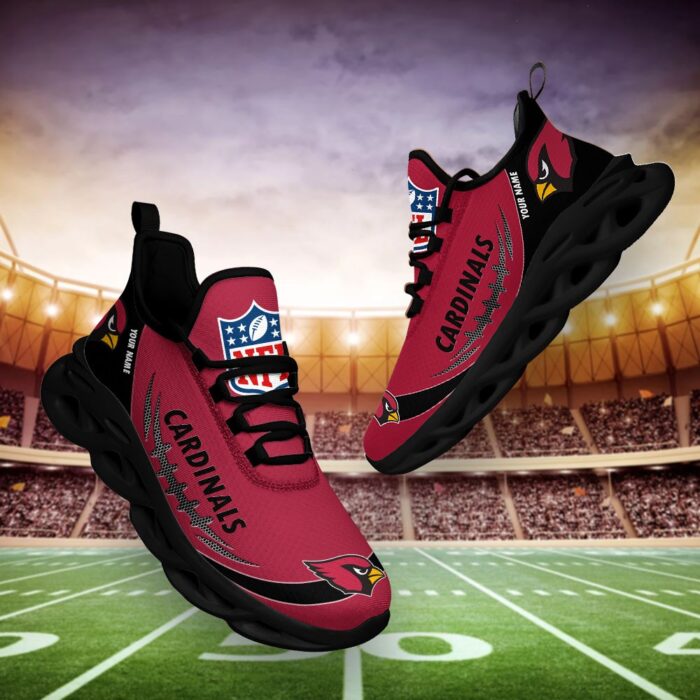 Arizona Cardinals Personalized NFL Max Soul Shoes