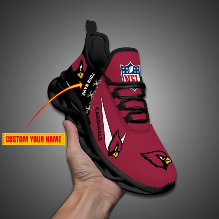 Arizona Cardinals Personalized NFL Max Soul Shoes Fan Gift