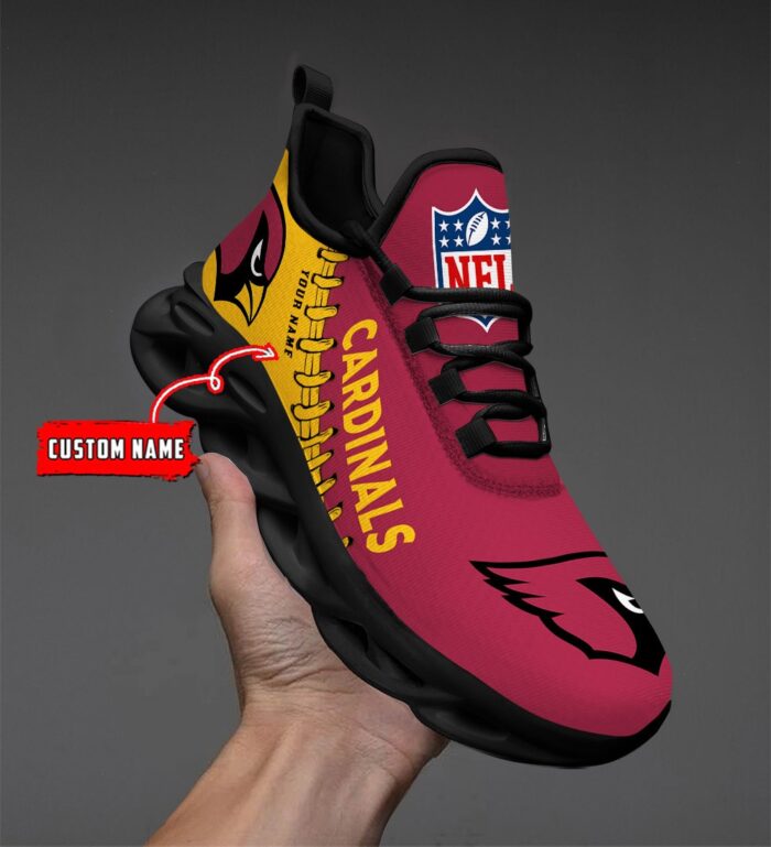 Arizona Cardinals Personalized NFL Max Soul Shoes Ver 2